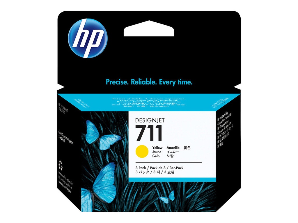 HP 711 - 3er-Pack - 29 ml - Gelb - original -