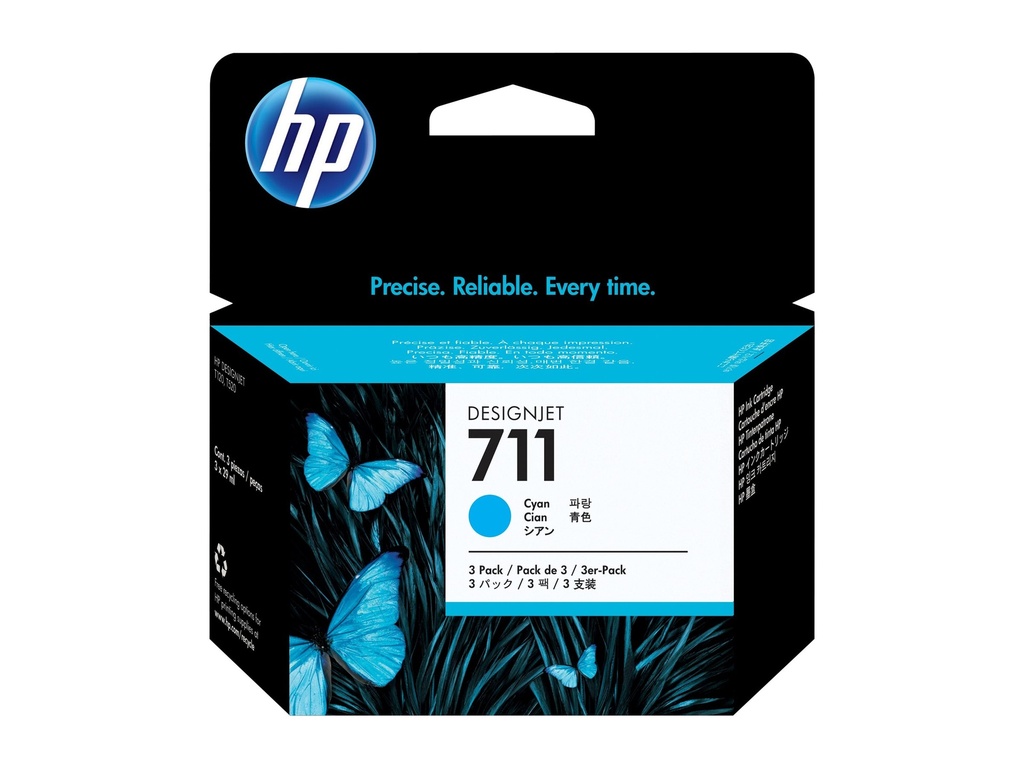 HP 711 - 3er-Pack - 29 ml - Cyan - original