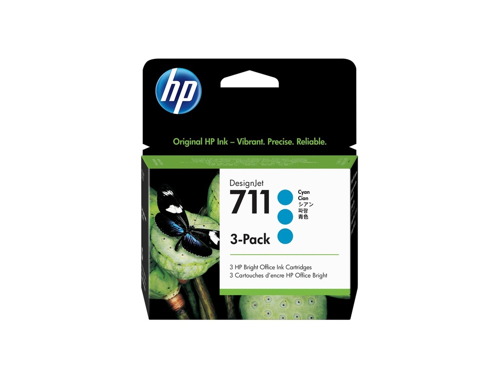 HP 711 - 3er-Pack - 29 ml - Cyan - original