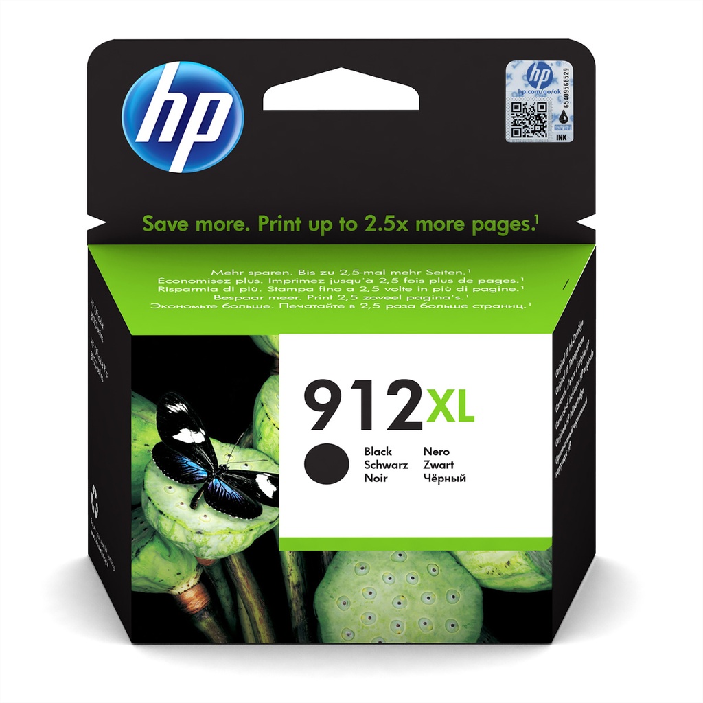 HP 912XL - Original - Tinte auf Pigmentbasis - Schwarz - HP - OfficeJet 8012  - OfficeJet 8014  - OfficeJet 8015  - OfficeJet Pro 8022  - OfficeJet Pro 8024 ,... - 1 Stück(e)