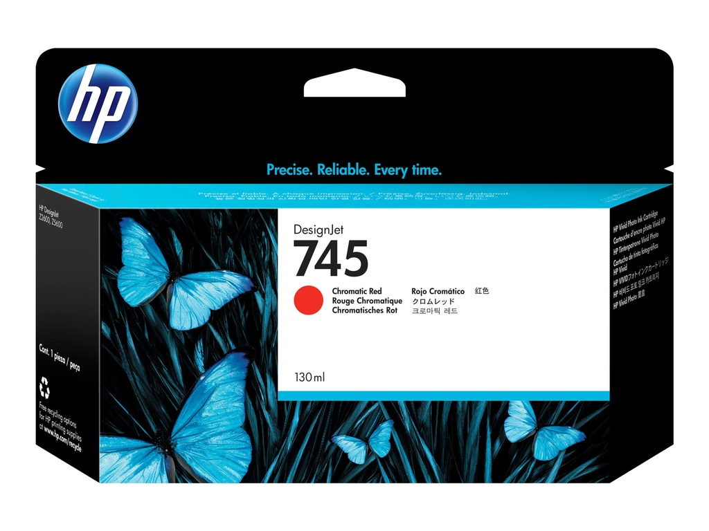 HP 745 - 130 ml - Chromatic Red - original - DesignJet