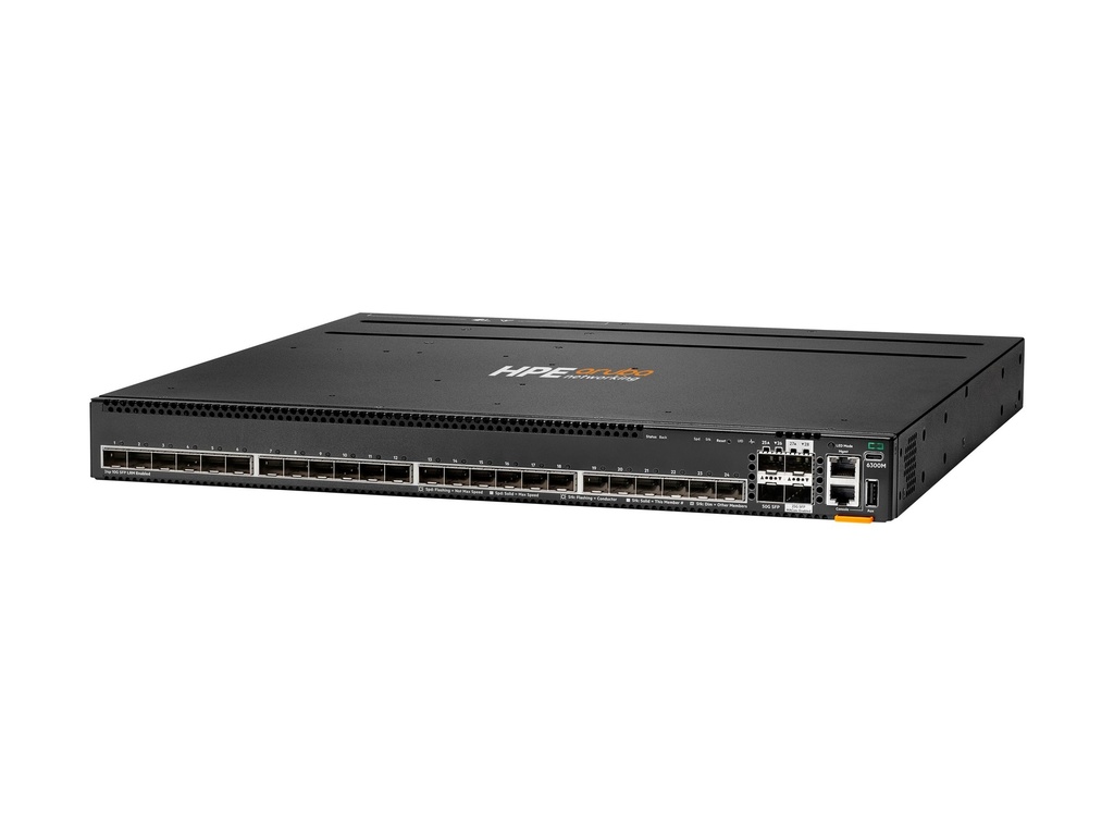 HPE Aruba Networking 6300M 24p SFP+ 1G/10G 4p SFP56 50G TAA Switch - Switch - max. Stapelentfernung 10 km - L3 - managed - 24 x 1 Gigabit / 10 Gigabit SFP+ + 4 x 1 Gigabit / 10 Gigabit / 25 Gigabit SFP56 (Uplink / Stapelung)