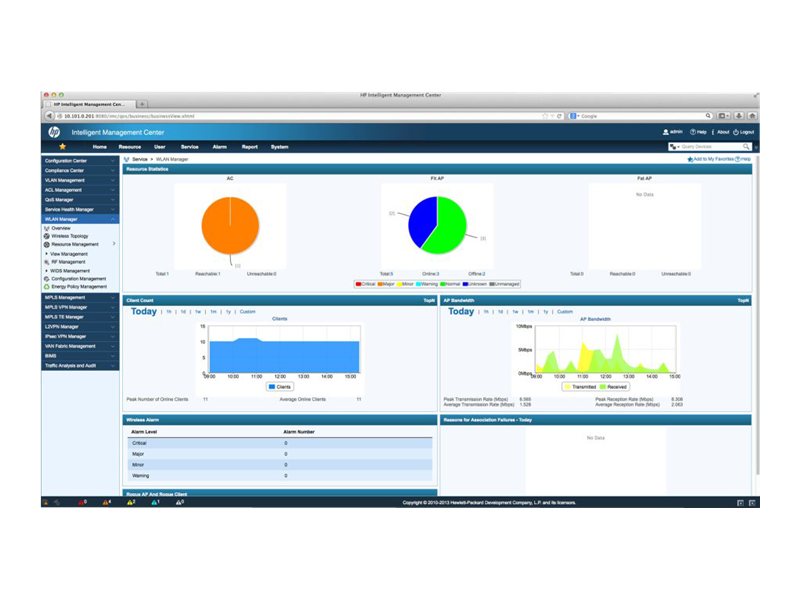 HPE Intelligent Management Center Wireless Service Manager