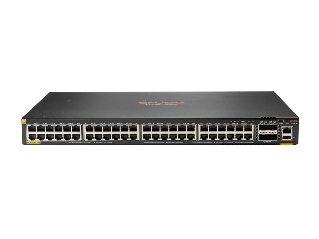 HPE Aruba Networking CX 6200F 48G 4SFP Switch