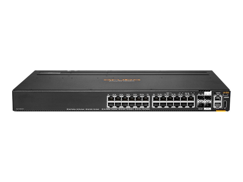 HPE Aruba 6200M 24G Class4 PoE 4SFP+ TAA Switch - Switch - max. Stapelentfernung 10 km - L3 - managed - 24 x 10/100/1000 (PoE+)