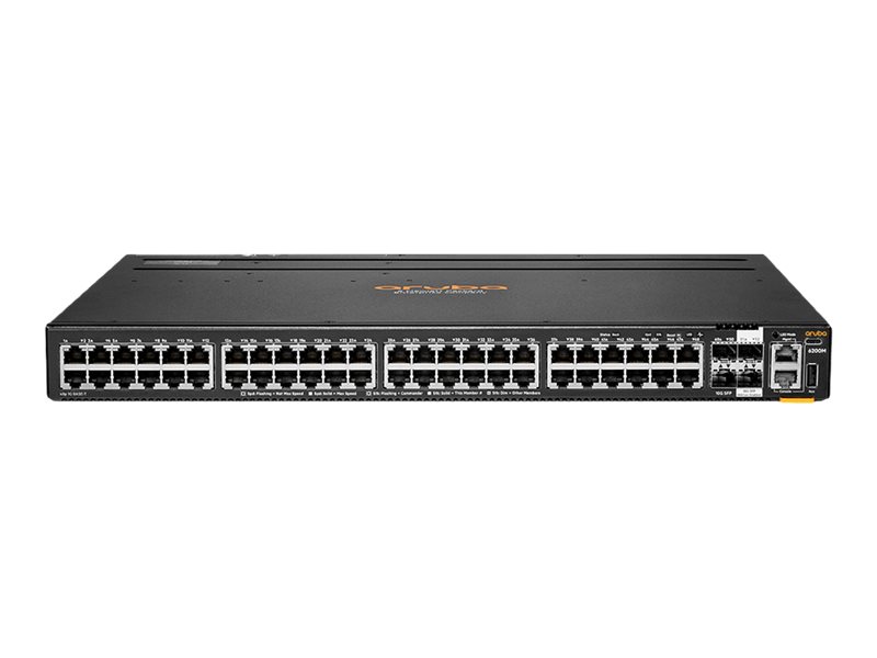 HPE Aruba 6200M 48G 4SFP+ Switch - Switch - max. Stapelentfernung 10 km - L3 - managed - 48 x 10/100/1000 + 4 x 1 Gigabit / 10 Gigabit SFP+ (Uplink / Stacking)