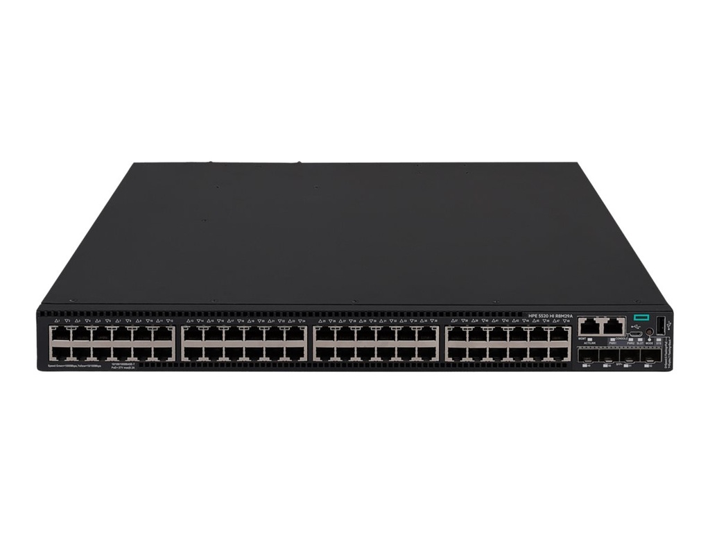 HPE FlexNetwork 5520 48G PoE+ 4SFP+ HI 1-slot Switch - Switch - L3 - managed - 48 x 10/100/1000 (PoE+)