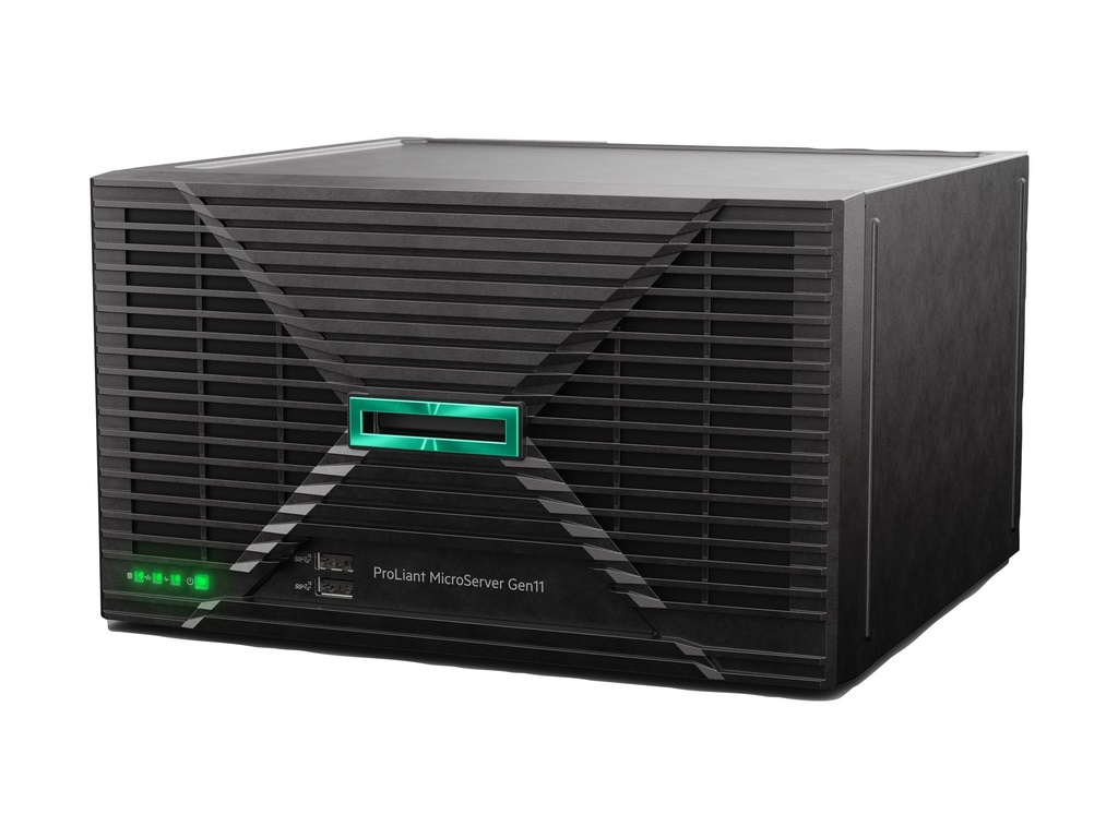 HPE ProLiant MicroServer Gen11 - Server - Ultra-Micro-Tower - 1-Weg - 1 x Pentium Gold G7400 / 3.7 GHz - RAM 16 GB - SATA - nicht Hot-Swap-fähig 8.9 cm (3.5")