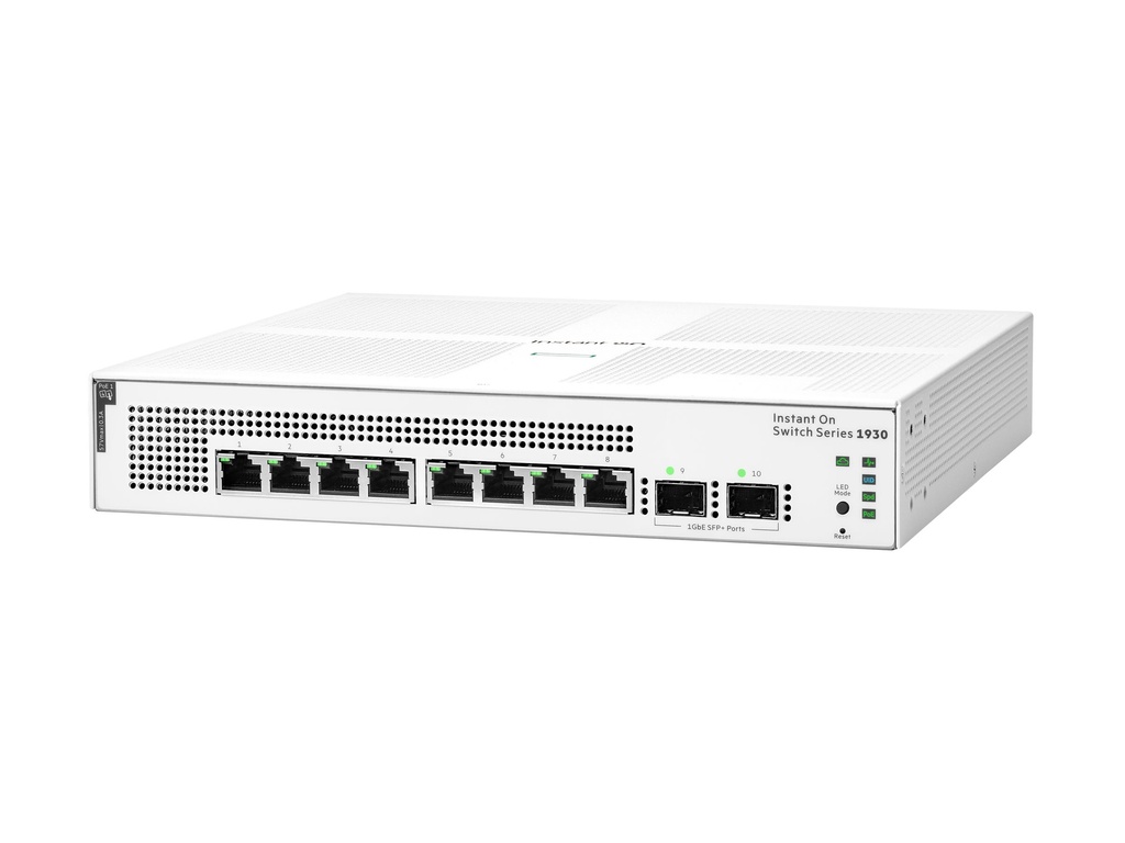 HPE Networking Instant On 1930 8G Class4 PoE 2SFP 124W Switch - Switch - L3 - managed - 8 x 10/100/1000 (PoE)