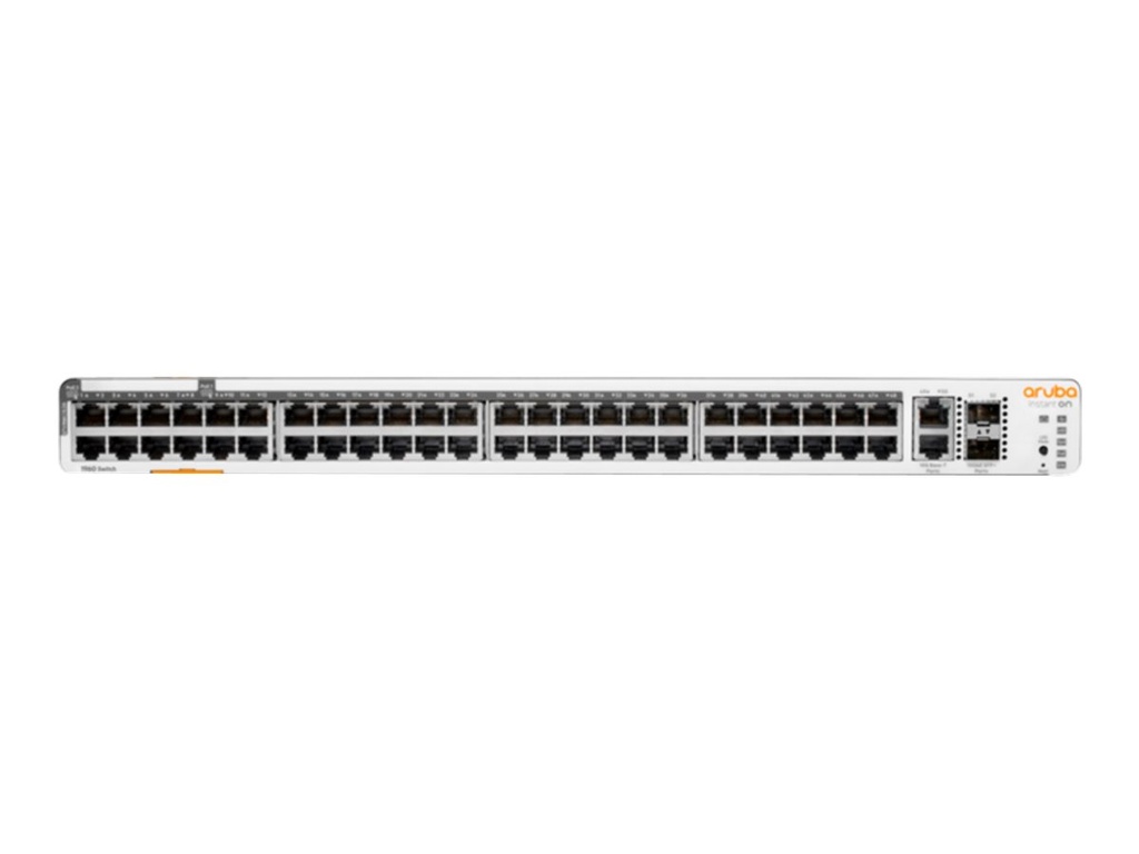 HPE Networking Instant On 1960 48G 40p Class4 8p Class6 PoE 2XGT 2SFP+ 600W Switch - Switch - managed - 48 x 10/100/1000 + 2 x 10 Gigabit SFP+ + 2 x 100/1000/10GBase-T - an Rack montierbar - PoE (600 W)