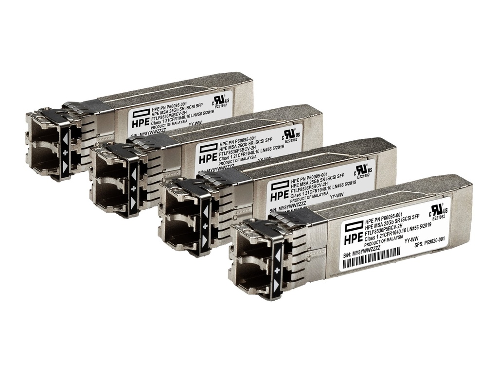 HPE MSA iSCSI - SFP28 Empfängermodul - 25GbE (Packung mit 4)