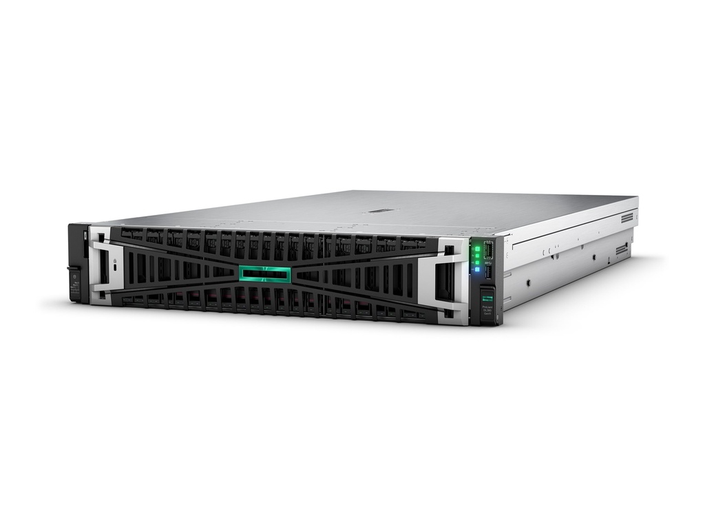 HPE ProLiant DL380 Gen11 Network Choice - Server - Rack-Montage - 2U - zweiweg - 1 x Xeon Silver 4510 / 2.4 GHz - RAM 64 GB - SATA/SAS/PCI Express - Hot-Swap 6.4 cm (2.5")