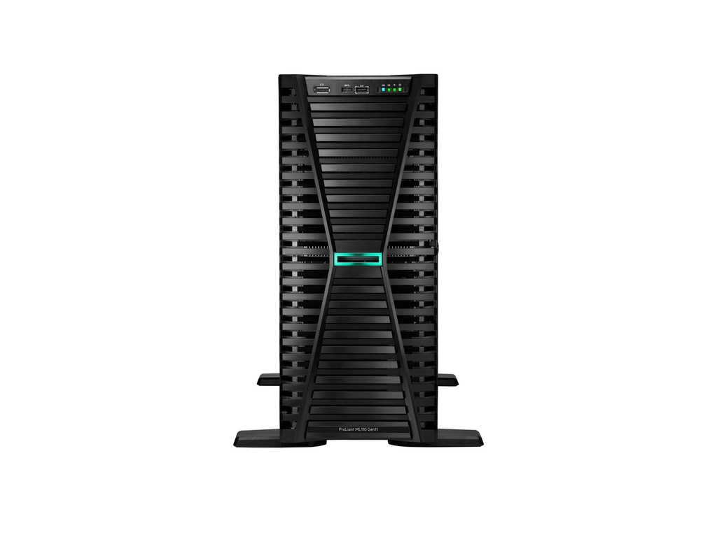 HPE ProLiant ML110 Gen11 - Server - Tower - 4.5U - 1-Weg - 1 x Xeon Silver 4510 / 2.4 GHz - RAM 64 GB - SATA/SAS/PCI Express - Hot-Swap 6.4 cm (2.5")