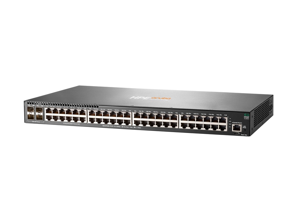 HPE Aruba 2930F 48G 4SFP - Switch - L3 - managed - 48 x 10/100/1000 + 4 x Gigabit SFP (Uplink)