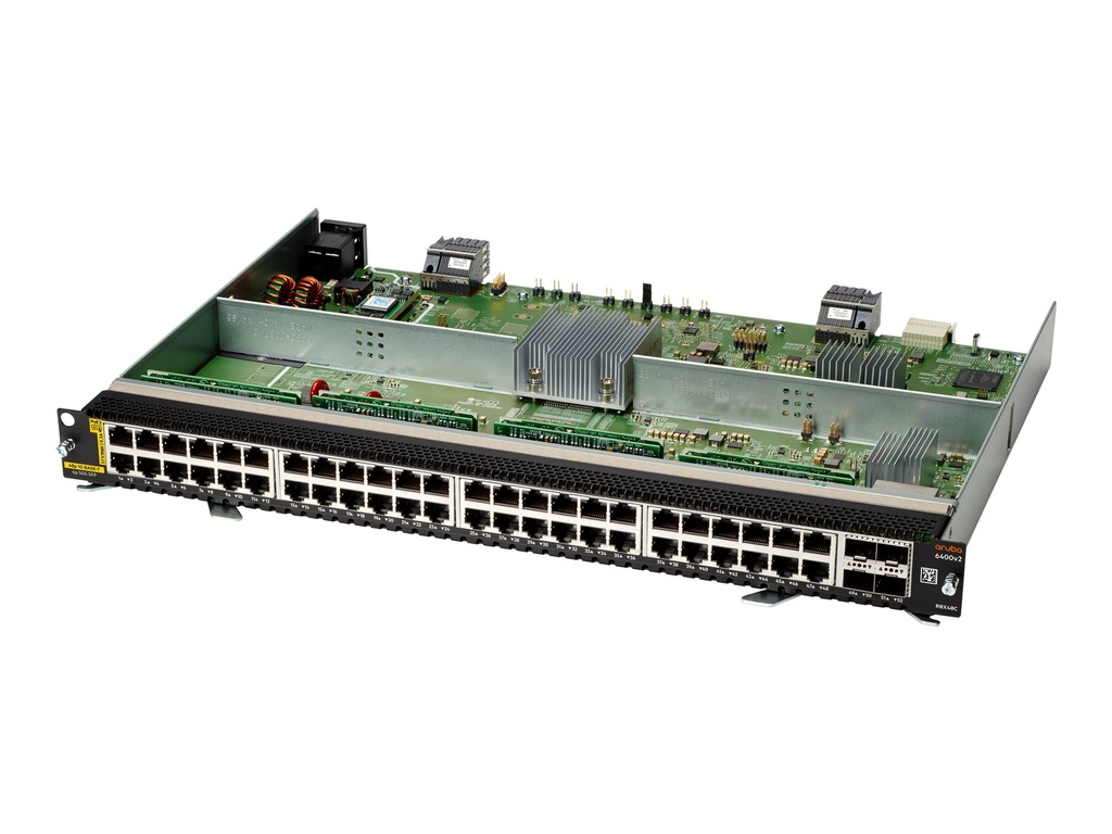 HPE Aruba 6400 48-port 1GbE Class 6 PoE and 4-port SFP56 v2 Module - Switch - L3 - 48 x 10/100/1000 (PoE)