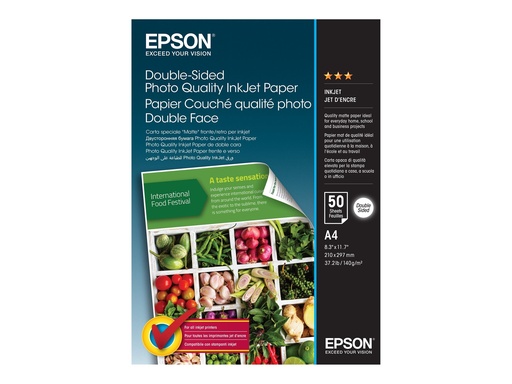 [C13S400059] Epson Double-Sided Photo Quality Inkjet Paper - Matt - A4 (210 x 297 mm)