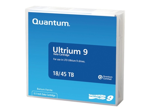 [3-08364-10] Quantum LTO Ultrium 9 - 18 TB / 45 TB - Mit Strichcodeetikett