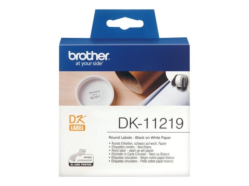 [DK11219] Brother DK-11219 - Schwarz auf Weiß - Rolle (1,2 cm)