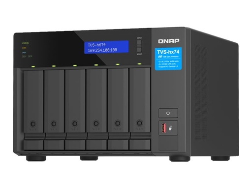 [TVS-H674-I3-16G] QNAP TVS-H674 - NAS-Server - 6 Schächte - SATA 6Gb/s
