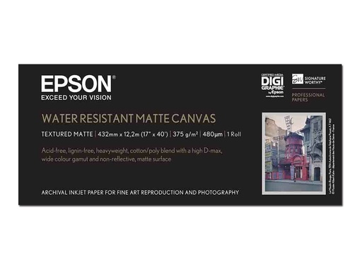 [C13S042013] Epson Matt - Rolle (43,2 cm x 12,2 m) 1 Rolle(n) Leinwandpapier