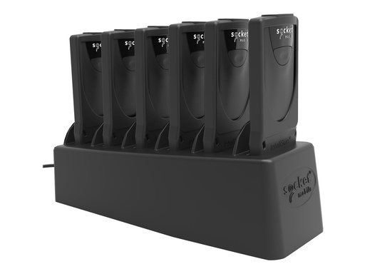 [CX3562-2210] Socket Mobile DuraScan D840 - DuraCase 6 Multi-Bay Charger - Barcode-Scanner - tragbar - Linear-Imager - decodiert - Bluetooth 2.1 EDR (Packung mit 6)
