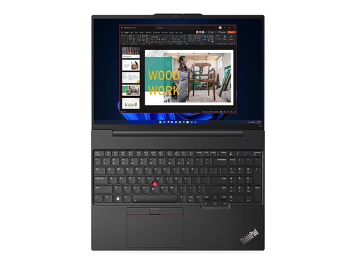 [21JNS0Q300] Lenovo ThinkPad E16 Gen 1 21JN - 180°-Scharnierdesign - Intel Core i5 1335U / 1.3 GHz - Win 11 Pro - Intel Iris Xe Grafik - 16 GB RAM - 512 GB SSD TCG Opal Encryption - 40.6 cm (16")
