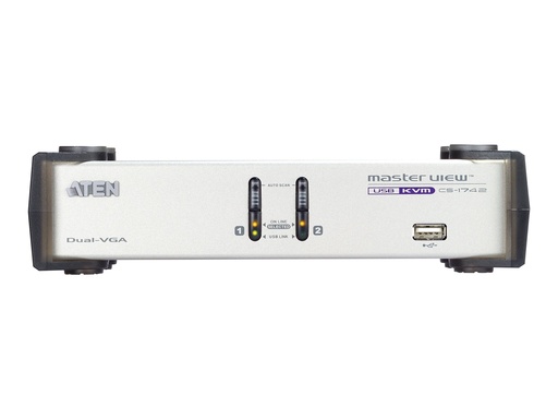 [CS1742] ATEN CS1742 - KVM-/Audio-/USB-Switch - 2 x KVM/Audio/USB