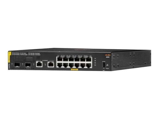 [R8N89A#ABB] HPE Aruba 6000 12G Class4 PoE 2G/2SFP 139W Switch - Switch - managed - 12 x 10/100/1000 (PoE+)