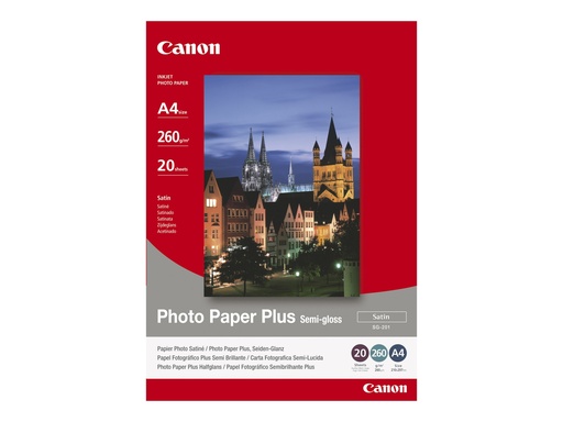 [1686B015] Canon Photo Paper Plus SG-201 - Halbglänzend satiniert
