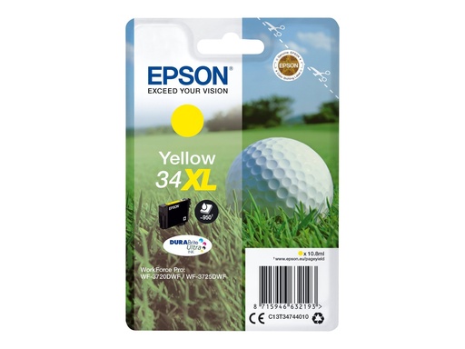 [C13T34744020] Epson 34XL - 10.8 ml - XL - Gelb - original
