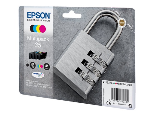 [C13T35864020] Epson 35 Multipack - 4er-Pack - Schwarz, Gelb, Cyan, Magenta