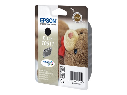 [C13T06114010] Epson T0611 - Schwarz - original - Tintenpatrone