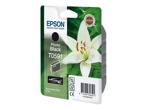 [C13T05914010] Epson T0591 - 13 ml - Photo schwarz - original