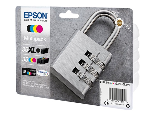 [C13T35994020] Epson 35XL Multipack - 4er-Pack - XL - Schwarz, Gelb, Cyan, Magenta