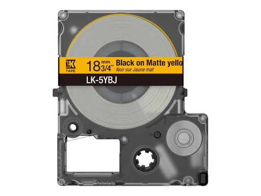 [C53S672075] Epson LabelWorks LK-5YBJ - Schwarz auf mattem Gelb - Rolle (1,8 cm x 8 m)