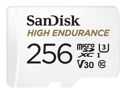[SDSQQNR-256G-GN6IA] SanDisk High Endurance - Flash-Speicherkarte (microSDXC-an-SD-Adapter inbegriffen)