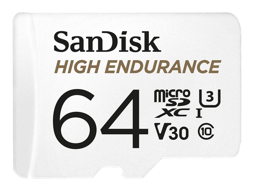 [SDSQQNR-064G-GN6IA] SanDisk High Endurance - Flash-Speicherkarte (microSDXC-an-SD-Adapter inbegriffen)