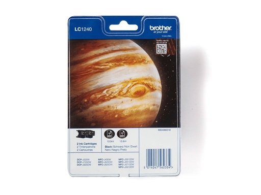 [LC1240BKBP2DR] Brother LC1240BKBP2 - 2er-Pack - Schwarz - original