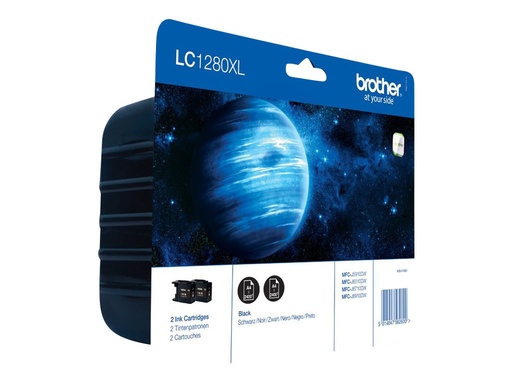 [LC1280XLBKBP2DR] Brother LC1280XLBKBP2 - 2er-Pack - mit hoher