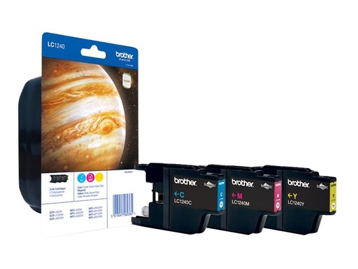 [LC1240RBWBPDR] Brother LC1240 Rainbow-Pack - Gelb, Cyan, Magenta