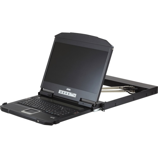 [CL3800NW-ATA-FG] ATEN 18.5 Dual Rail USB-HDMI-DVI-VGA FullHD franz. - KVM-Konsole - DVI