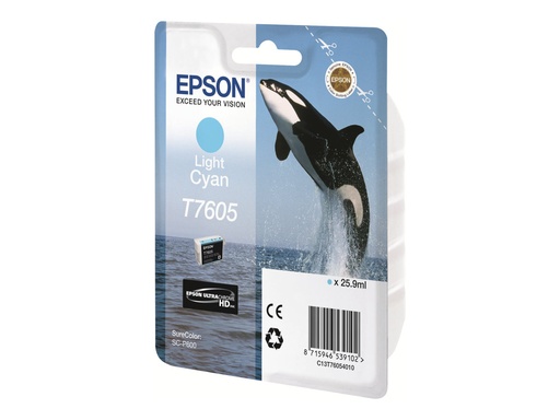 [C13T76054010] Epson T7605 - 26 ml - hell Cyan - original