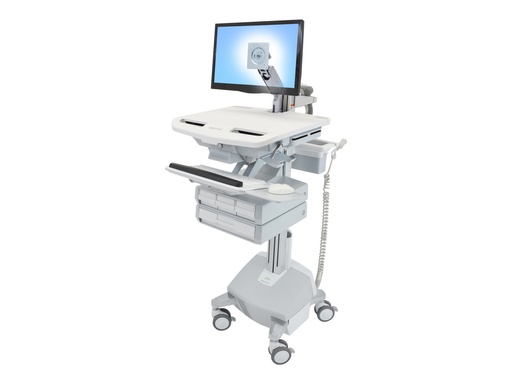 [SV44-1242-C] Ergotron Cart with LCD Arm, LiFe Powered, 4 Drawers - Wagen (nur Laden)
