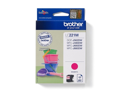 [LC221M] Brother LC221M - Magenta - original - Tintenpatrone