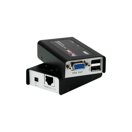 [CE100-AT-G] ATEN CE100 USB Mini KVM Extender 100m, schwarz/silber