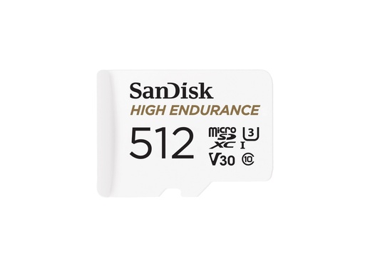[SDSQQNR-512G-GN6IA] SanDisk High Endurance - Flash-Speicherkarte (microSDXC-an-SD-Adapter inbegriffen)