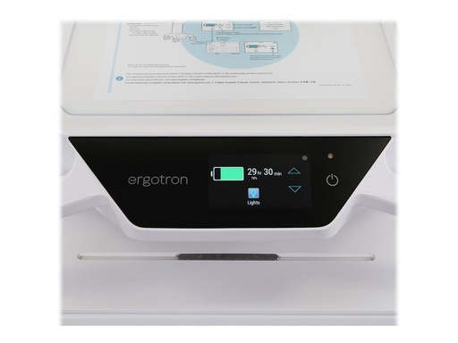 [C52-2201-2] Ergotron CareFit Pro - Wagen - Electric Lift - für LCD-Display / PC-Ausrüstung - medizinisch - weiß, Warm Gray - Bildschirmgröße: bis zu 68,6 cm (bis zu 27 Zoll)