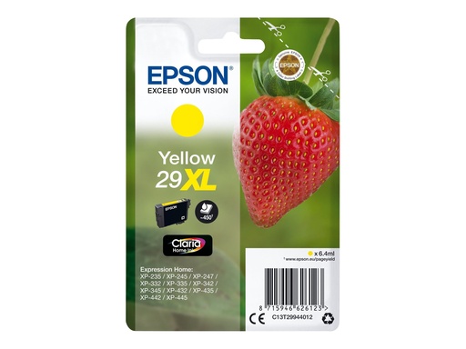 [C13T29944012] Epson 29XL - 6.4 ml - XL - Gelb - Original - Blisterverpackung