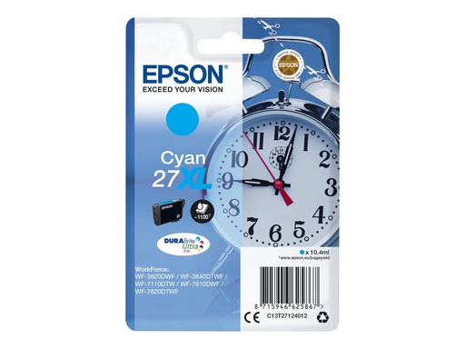 [C13T27124012] Epson 27XL - 10.4 ml - XL - Cyan - original