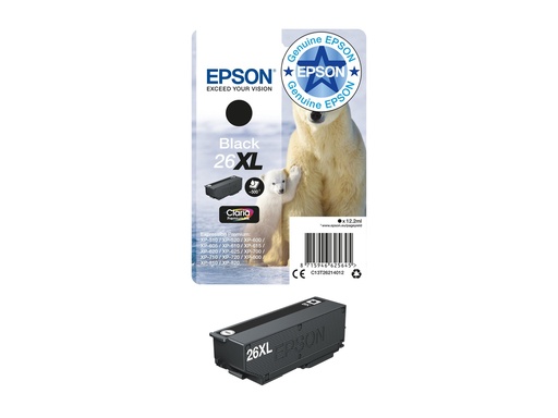 [C13T26214012] Epson 26XL - 12.2 ml - XL - Schwarz - original